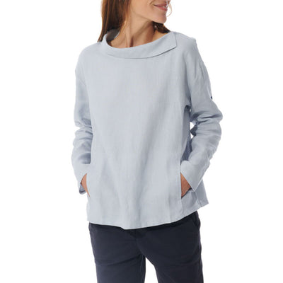 MOUSQUETON Odet Asymmetrical Top in Grey