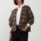 ORFEO Alyzia Check Jacket in Chocolate