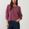 ORFEO Maeva Angora and Wool Blend Boat Neck Jumper in Vine