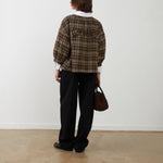 ORFEO Alyzia Check Jacket in Chocolate