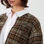 ORFEO Alyzia Check Jacket in Chocolate