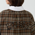 ORFEO Alyzia Check Jacket in Chocolate