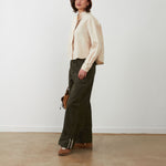 ORFEO Arnold Tie Neck Shirt in Ivory