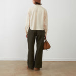 ORFEO Arnold Tie Neck Shirt in Ivory