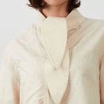 ORFEO Arnold Tie Neck Shirt in Ivory