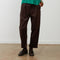 ORFEO Nora Corduroy Cropped Trousers in Chocolate