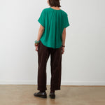 ORFEO Nora Corduroy Cropped Trousers in Chocolate