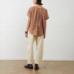 ORFEO Nora Corduroy Cropped Trousers in Ecru