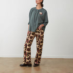 ORFEO Canelle Corduroy Floral Trousers in Multi