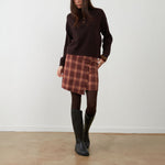 ORFEO Nathanielle 1/2 Button Up Jumper in Burgundy