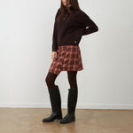 ORFEO Nathanielle 1/2 Button Up Jumper in Burgundy