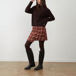 ORFEO Nathanielle 1/2 Button Up Jumper in Burgundy