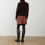 ORFEO Nathanielle 1/2 Button Up Jumper in Burgundy