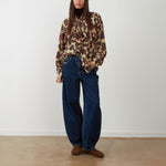 ORFEO Lisa Floral Tie Neck Blouse in Multi