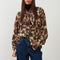 ORFEO Lisa Floral Tie Neck Blouse in Multi