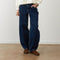 ORFEO Grayson Barrel Leg Cropped Jeans in Denim