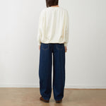 ORFEO Grayson Barrel Leg Cropped Jeans in Denim