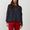 ORFEO Kristin Embroidered Back Blouse in Midnight