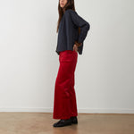 ORFEO Kristin Embroidered Back Blouse in Midnight