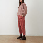 ORFEO Janet Check Blouse in Pink