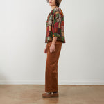 ORFEO Daniele Square Pattern Blouse in Multi
