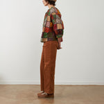 ORFEO Daniele Square Pattern Blouse in Multi