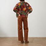 ORFEO Daniele Square Pattern Blouse in Multi
