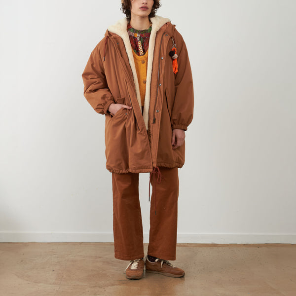 ORFEO Billy Oversized Parka in Camel