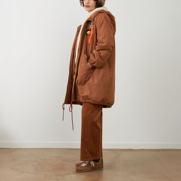 ORFEO Billy Oversized Parka in Camel