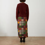 ORFEO Eirlys Button Up Cardigan in Burgundy