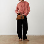 ORFEO Arnold Tie Neck Shirt in Blush