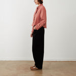 ORFEO Arnold Tie Neck Shirt in Blush