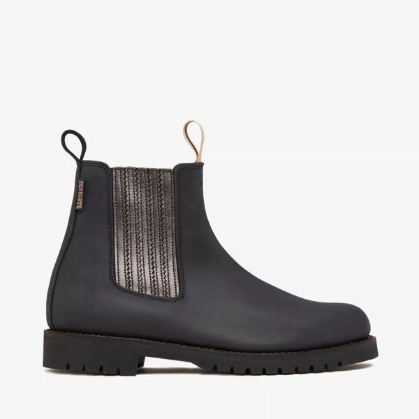 PENELOPE CHILVERS Oscar Leather Boot in Black/Gunmetal