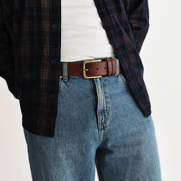 WAX LONDON Paton Belt in Brown
