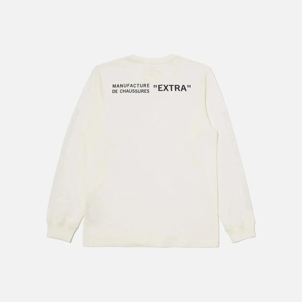 UNIVERSAL WORKS Paraboot x Universal Works Single Jersey Long Sleeve Tee in Ecru