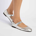 PENELOPE CHILVERS Rock & Roll Leather Shoes in Silver