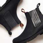 PENELOPE CHILVERS Oscar Leather Boot in Black/Gunmetal