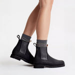 PENELOPE CHILVERS Oscar Leather Boot in Black/Gunmetal