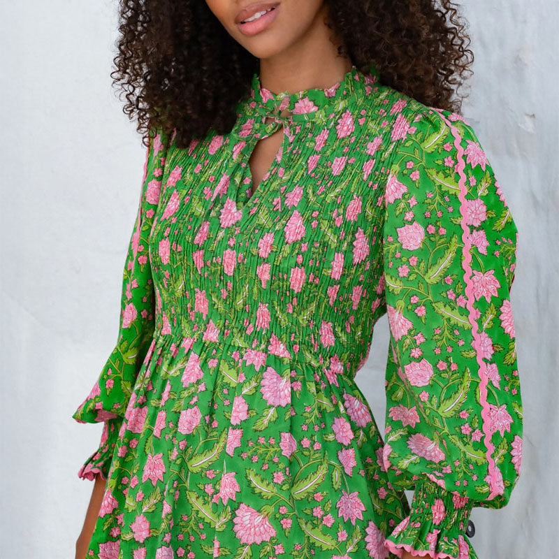 PINK CITY PRINTS Izzy Dress in Amazonia Jungle