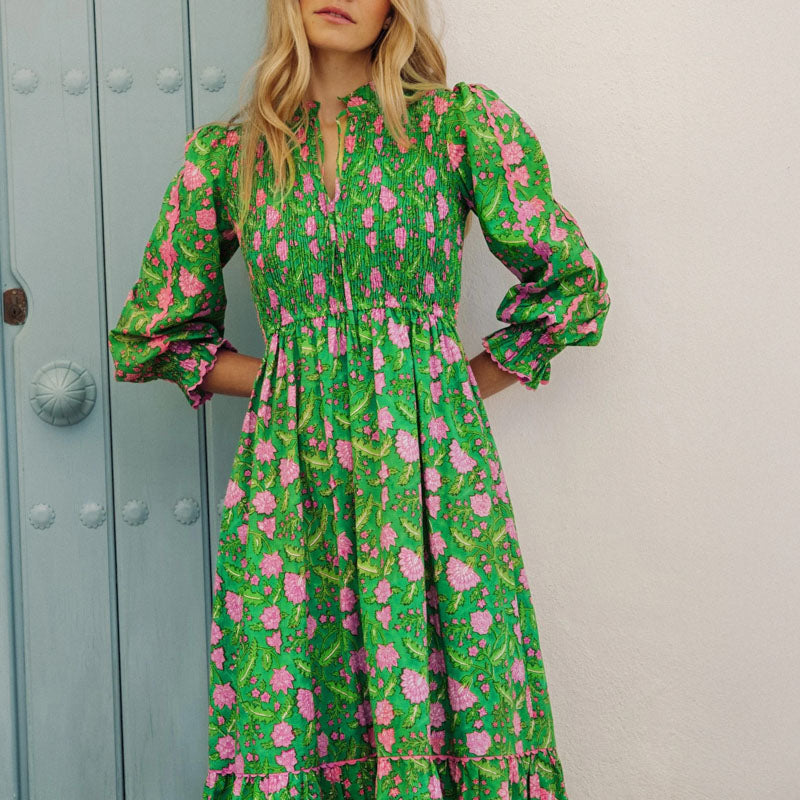 PINK CITY PRINTS Izzy Dress in Amazonia Jungle