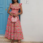 PINK CITY PRINTS Rah Rah Skirt in Candy Jaal