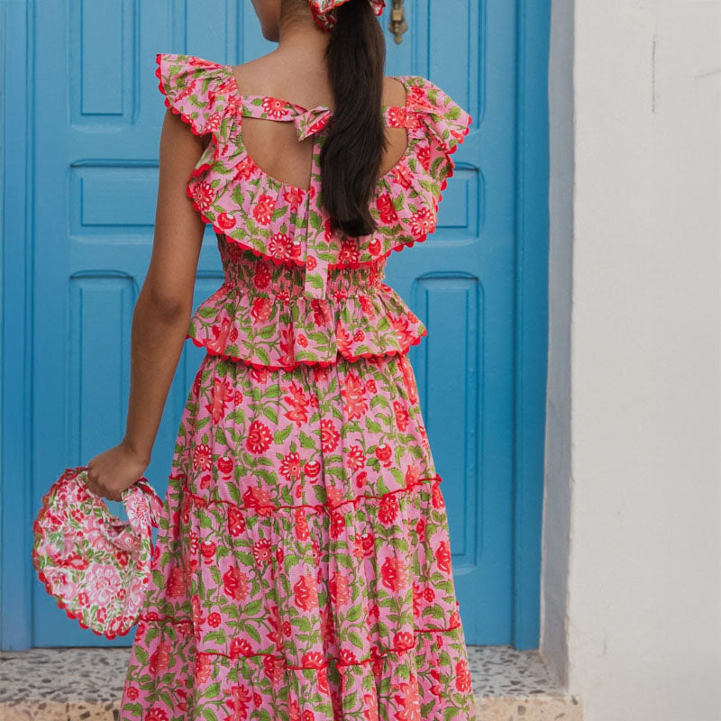 PINK CITY PRINTS Susie Top in Candy Jaal