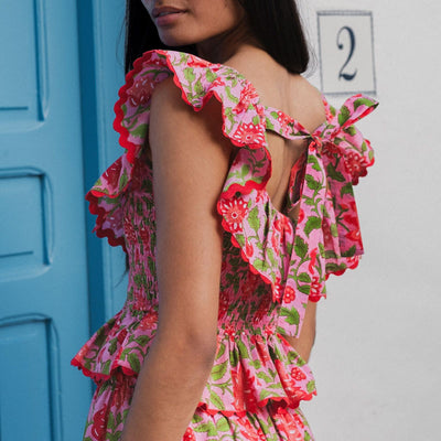 PINK CITY PRINTS Susie Top in Candy Jaal