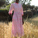 Tilly Dress in Hollyhock Meadow