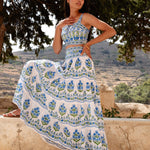PINK CITY PRINTS Immy Cotton Top in Lapis Meadow