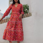 PINK CITY PRINTS Mia Dress in Poppy Meadow