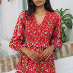 PINK CITY PRINTS Mia Dress in Poppy Meadow