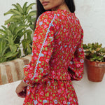 PINK CITY PRINTS Mia Dress in Poppy Meadow