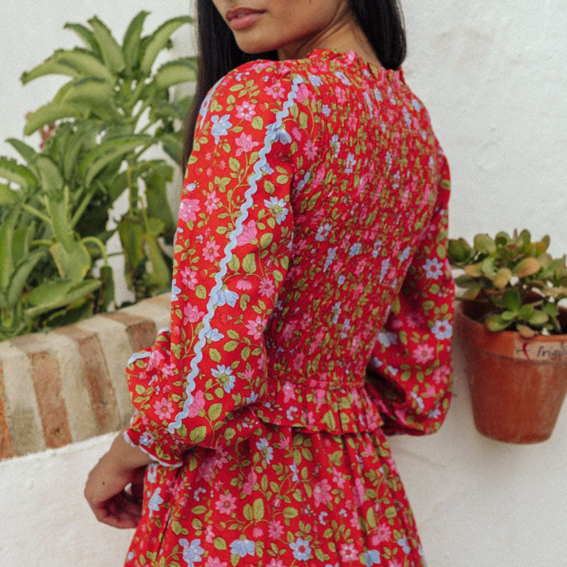PINK CITY PRINTS Mia Dress in Poppy Meadow
