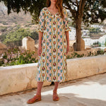 PINK CITY PRINTS Ava Cotton Dress in Vintage Bouquet